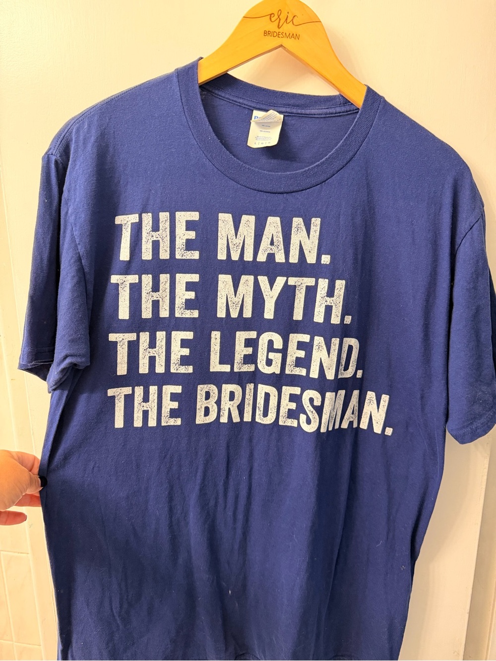 Bridesman Graphic Tee - Navy Blue